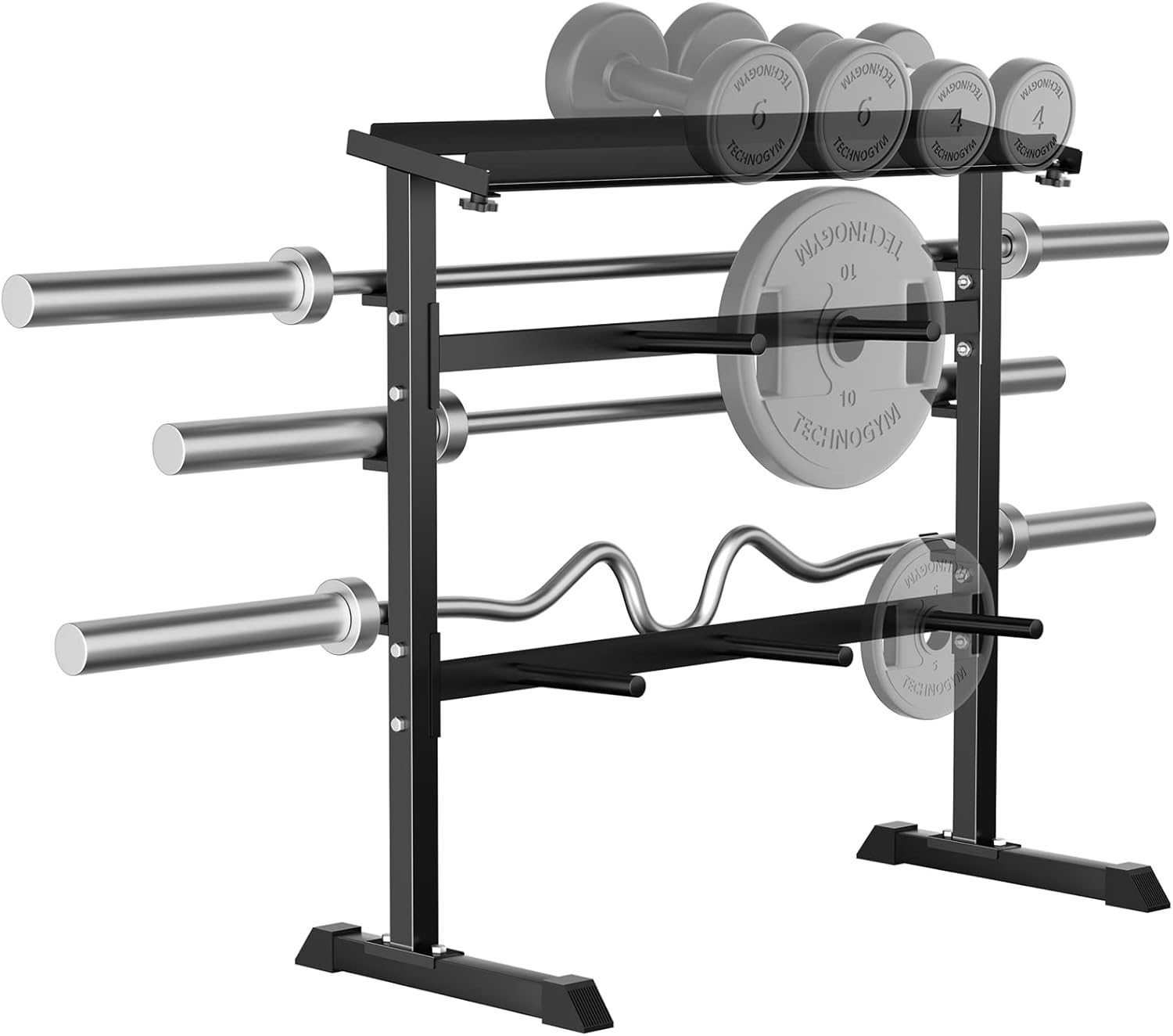 Home Gym Rack - Suporte para Armazenamento de Pesos para