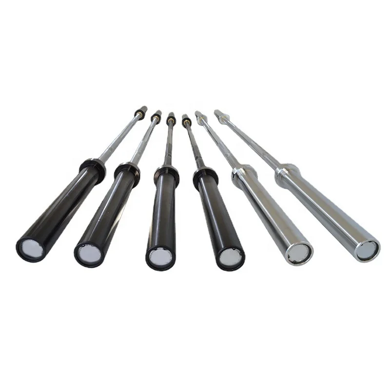 Barbell Curl Bar - Barra de Levantamento de Peso Cromada