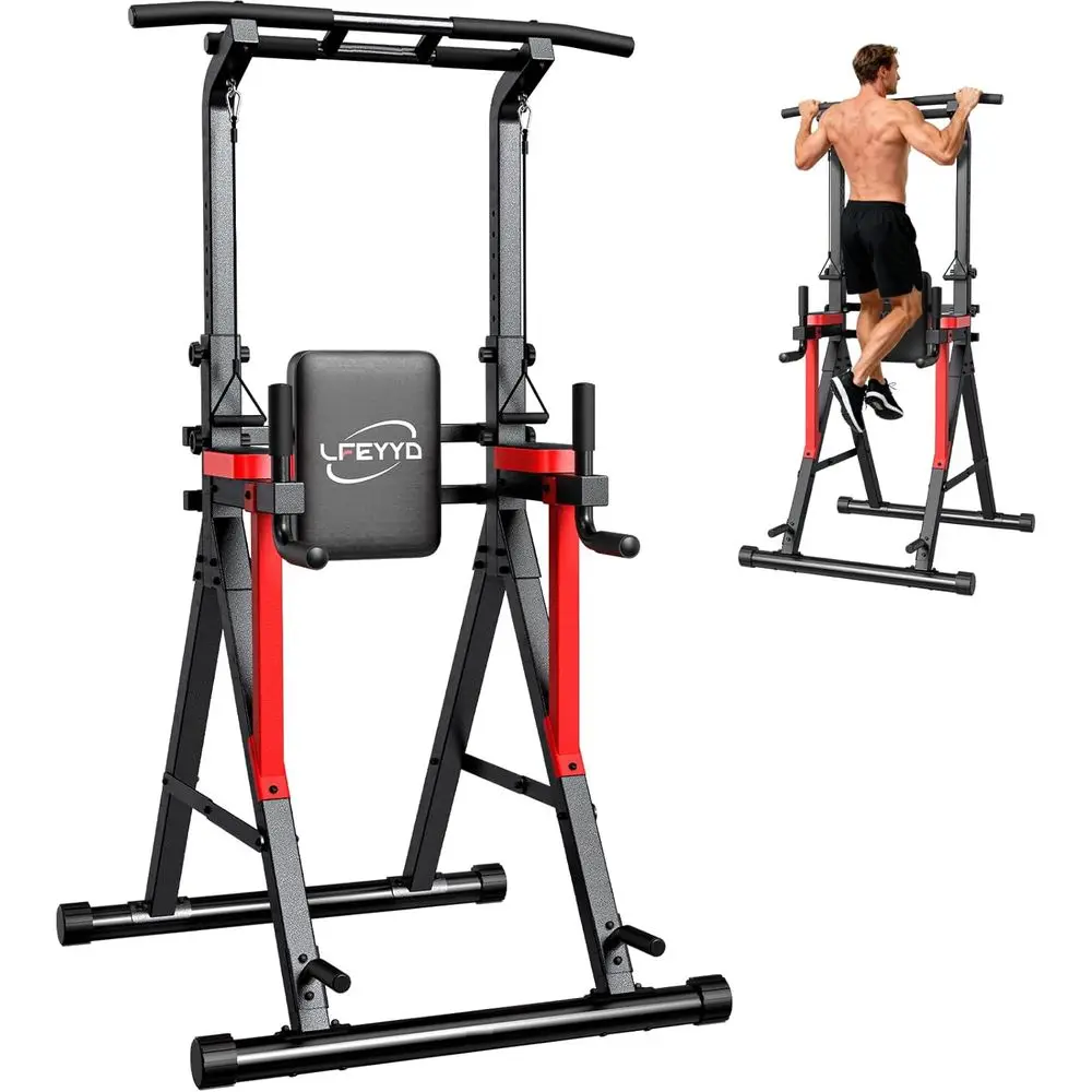Home Gym Multi Station - Estação de Dips com Altura Ajustável,