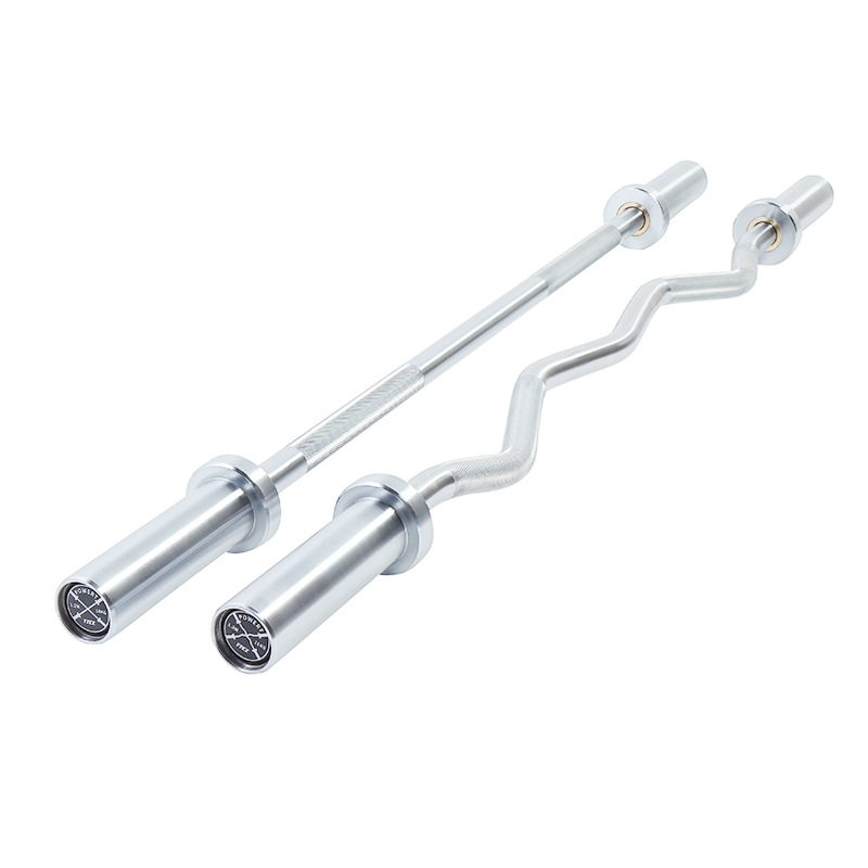 Barbell Curl Bar - Barra Reta de 1,2m para Halteres