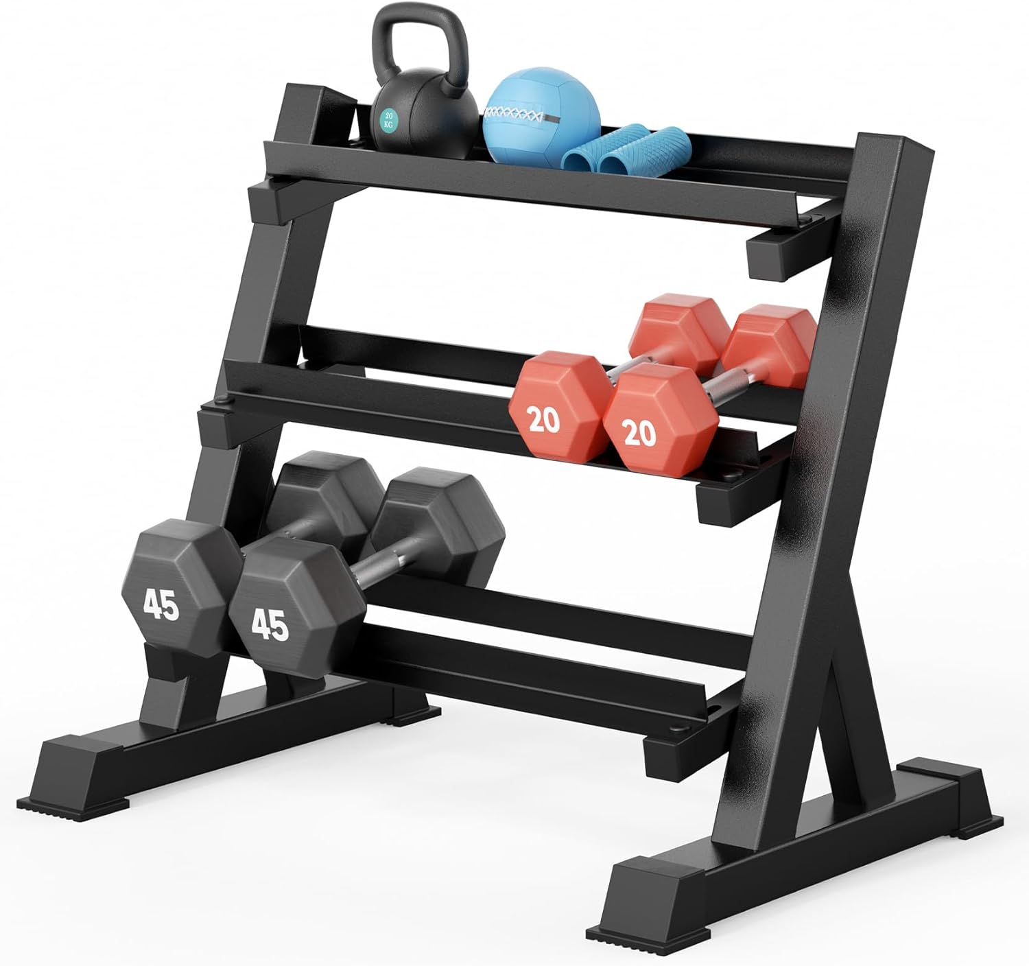 Home Gym Rack - Suporte para Halteres de Academia em