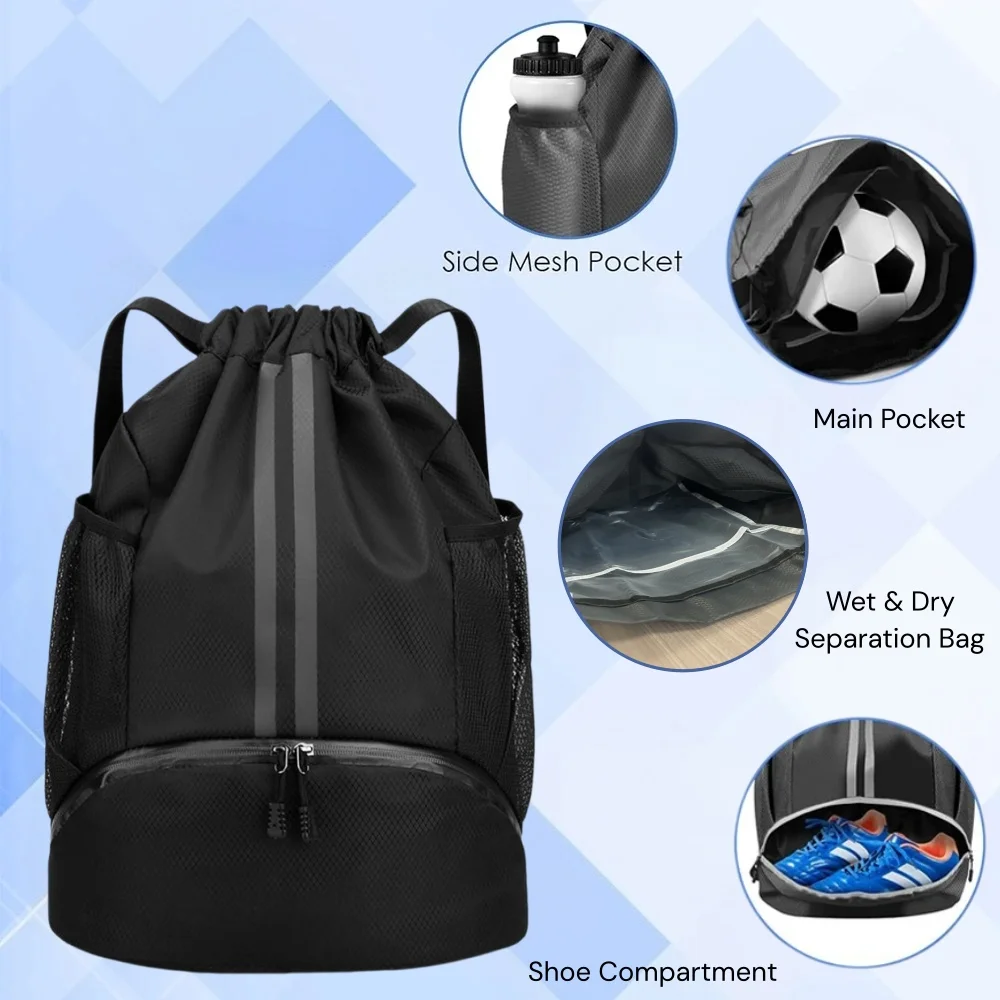 Mochila esportiva com cordão,  - Home Gym Rack avaliação e preço