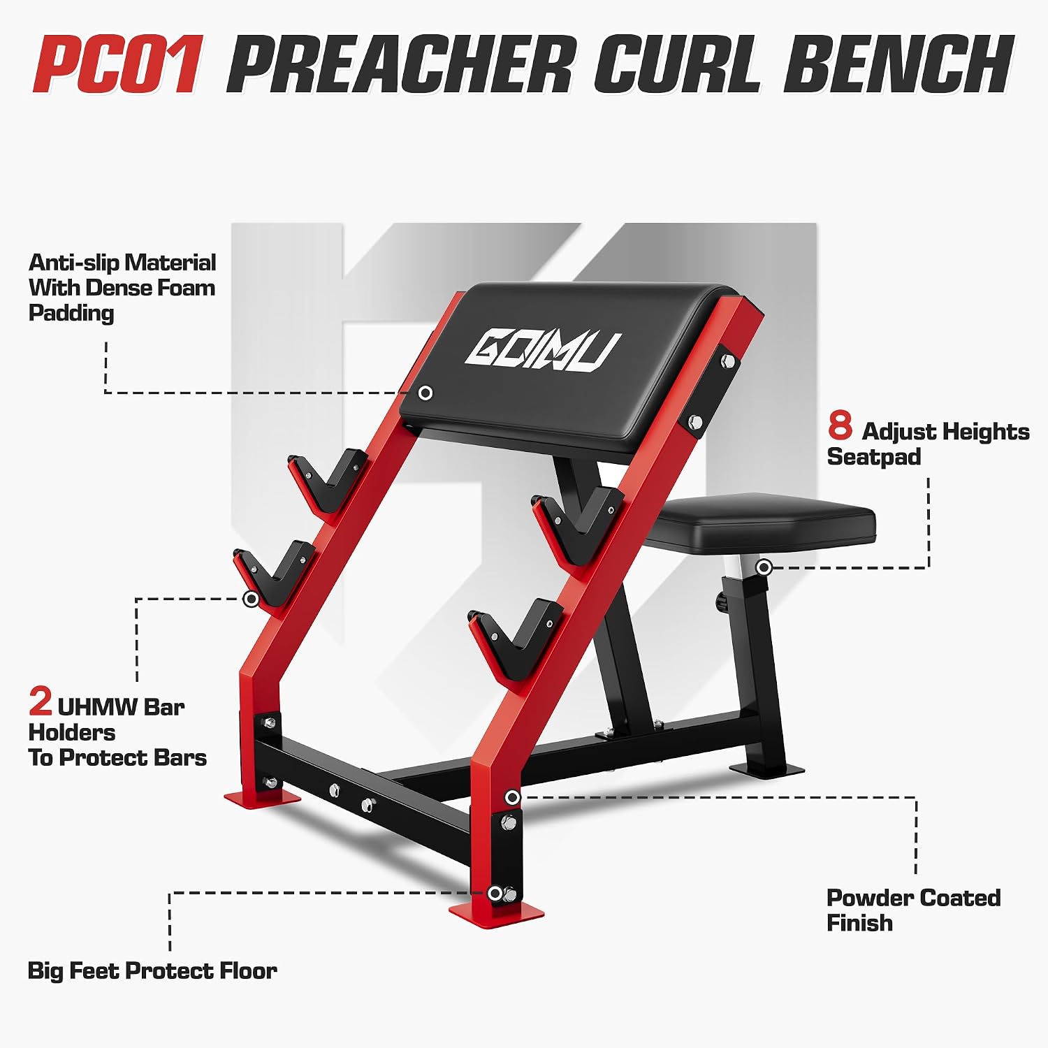 Banco Ajustável para Preacher  - Barbell Curl Bar avaliação e preço