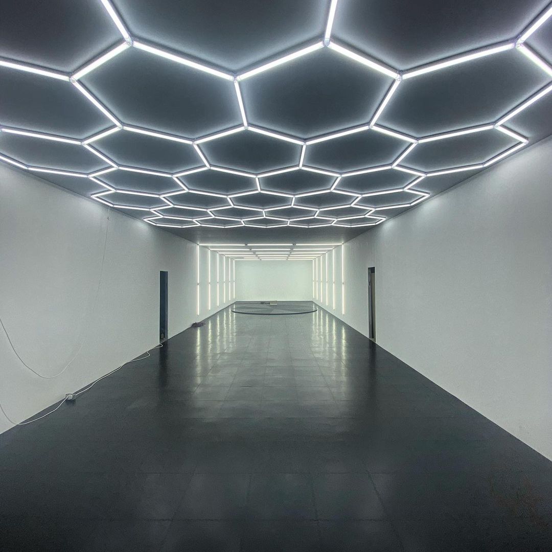 Venda quente hexagonal led luz - Home Gym Installation avaliação e preço