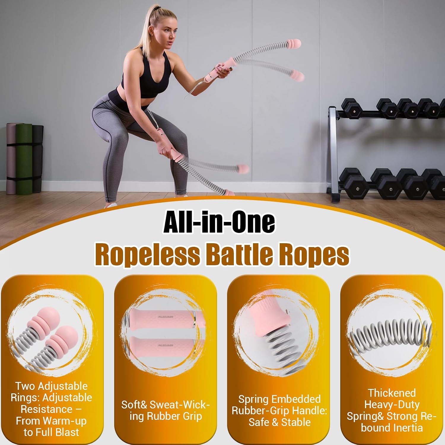 Corda de Batalha Portátil Sem  - Home Gym Workout avaliação e preço