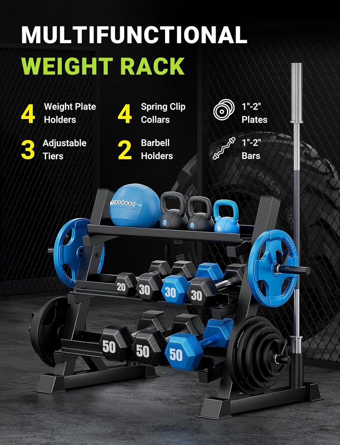 Suporte para Halteres Ajustáve - Home Gym Rack avaliação e preço