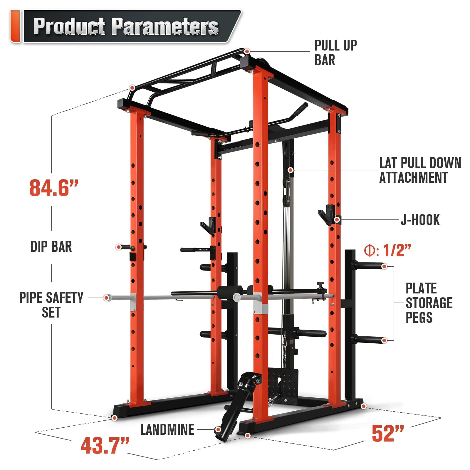 Gaiola de Força Multifuncional - Home Gym Rack avaliação e preço
