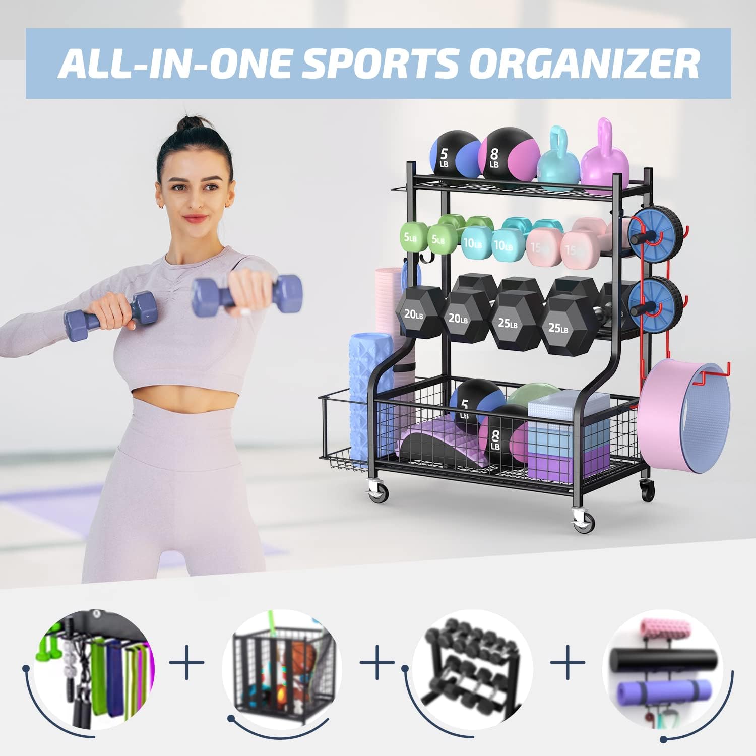 Suporte para Halteres de Acade - Home Gym Rack avaliação e preço