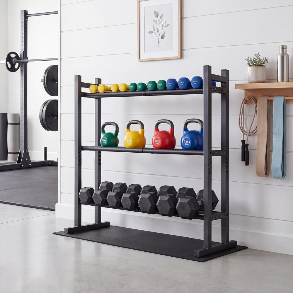Suporte para Halteres de 3 Nív - Home Gym Rack avaliação e preço