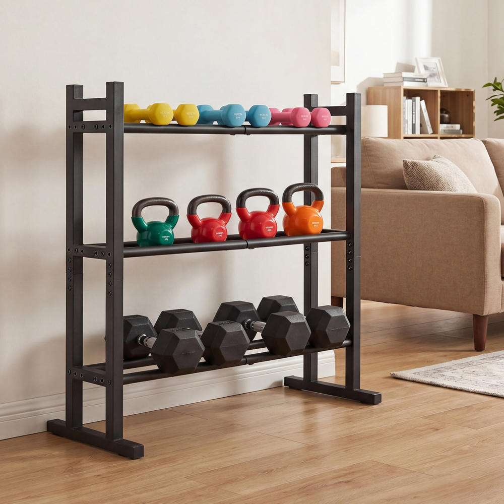 Suporte para Halteres de 3 Nív - Home Gym Rack avaliação e preço