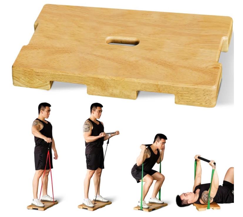 Placa de fitness de madeira co - Home Gym Total Fitness avaliação e preço