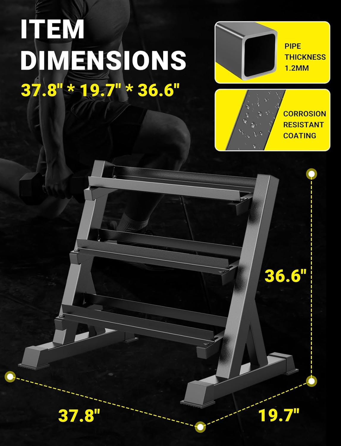 Suporte para Halteres de Acade - Home Gym Rack avaliação e preço